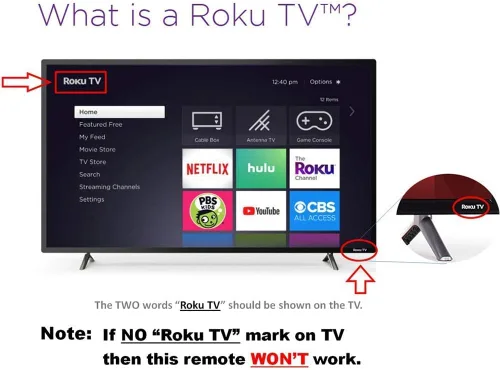 Vista 6 de El control remoto original Insignia NS-RCRMX-18 Roku TV se adapta a todos los televisores Insignia Roku. ¡Sin emparejamiento! No es para Insignia