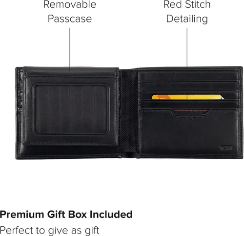 Vista 3 de TUMI - Delta Global Cartera extraíble con cerradura de identificación RFID para hombres - Negro, Negro