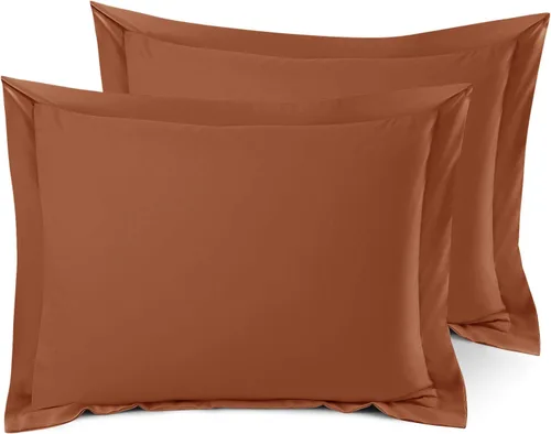 Vista 15 de Nestl Juego de 2 fundas tipo sham de almohada suaves - Fundas de almohada de microfibra de doble cepillado - Fundas de almohada de cama premium