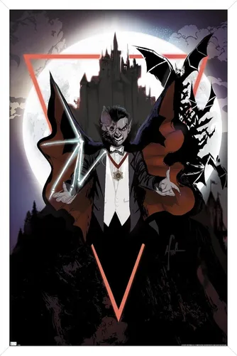 Vista 11 de Trends International Drácula - Póster de pared con ilustración, 22.375 x 34 pulgadas, versión premium sin marco