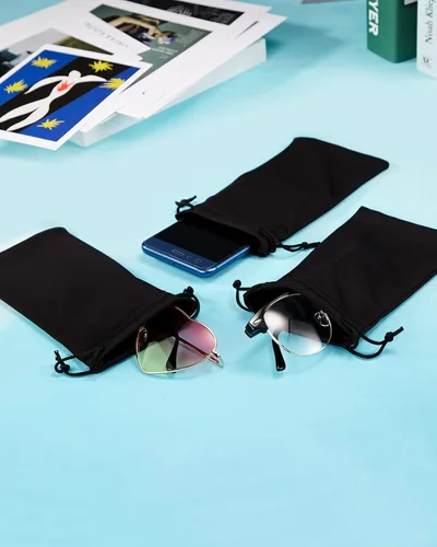 Vista 5 de Paquete de 40 fundas de microfibra para gafas de sol con 2 paños de limpieza