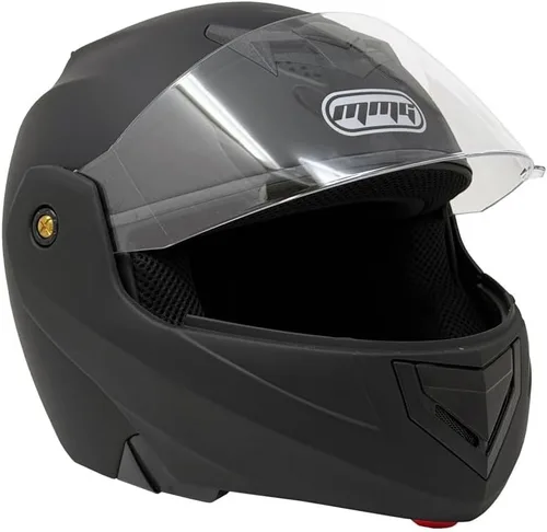Vista 2 de MMG Casco modular de cara completa para motocicleta para adultos, modelo 34 con visera abatible