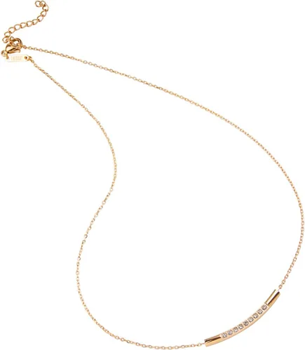 Vista 4 de 555Jewelry Collar con colgante de circonita cúbica de acero inoxidable para mujer