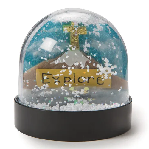 Vista 4 de S&S Worldwide Color-Me - Kit de globos de nieve, crea tu propio diseño incl. Inserta, llena, agita y disfruta de la caída de la nieve! Artesanía