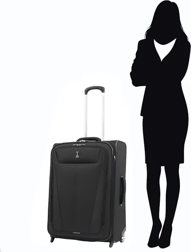 Vista 5 de Travelpro Maxlite 5 Softside - Equipaje vertical expandible de 2 ruedas maleta ligera para hombres y mujeres Negro
