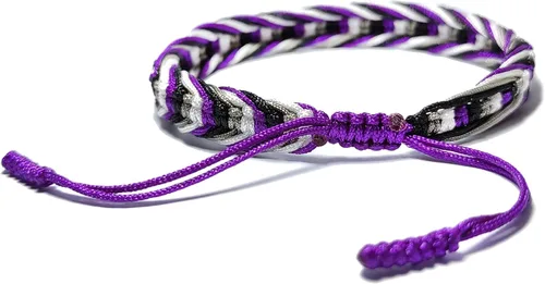 Vista 4 de LAMIBEE Pulsera tibetana con diseño de pansexualidad bisexual LGBT Proud Love Brazaletes de cuerda de amuleto y bohemio para mujeres y hombres