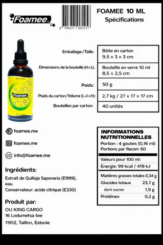 Vista 2 de Foamee Espumador de cóctel vegano 0.3 fl oz