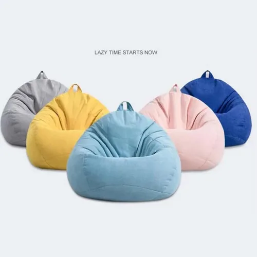 Vista 4 de Koolouispoper Funda para sofá grande y pequeña sin relleno, de tela de lino, puf, puff para sala de estar, dormitorio, tatami