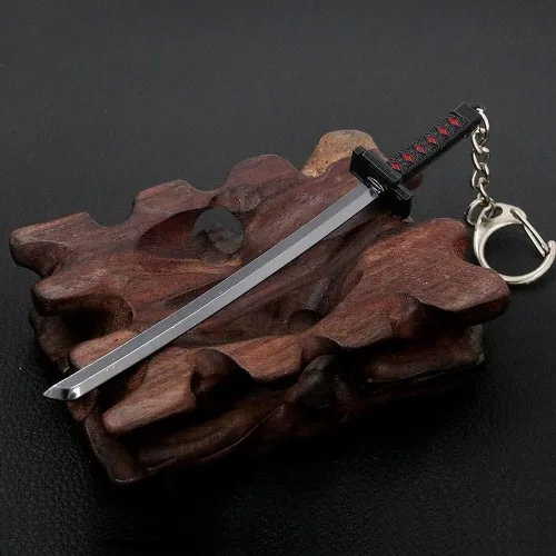Vista 3 de Ichigo Bankai - Llavero de espada Zangetsu y Tensa Zangetsu Regalo de anime para niños, adolescentes, mujeres, hombres fanáticos