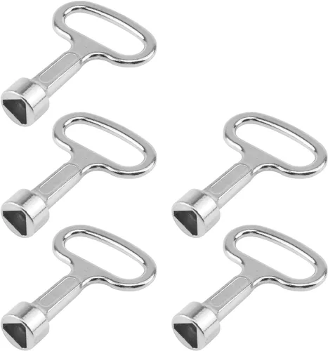 Vista 5 de T Tulead Llave cuadrada de 5 piezas de 2 "x 1.5" Llave cuadrada del agua, llaves de la llave del zócalo de la aleación del cinc, para cajones