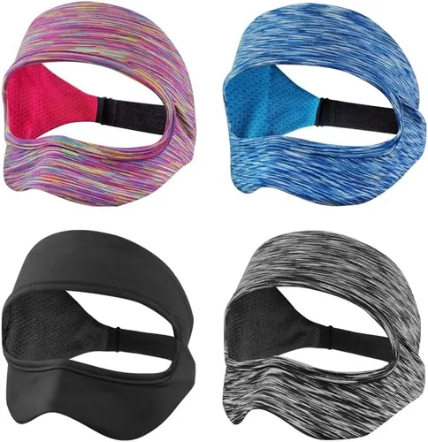 Vista 6 de 2 PCS VR Eye Mask, Adjustable Face Cover Universal for PS VR2 Headset, HTC Vive, PS, Gear, VR Workouts Sweat Band Washable Keeping Tidy