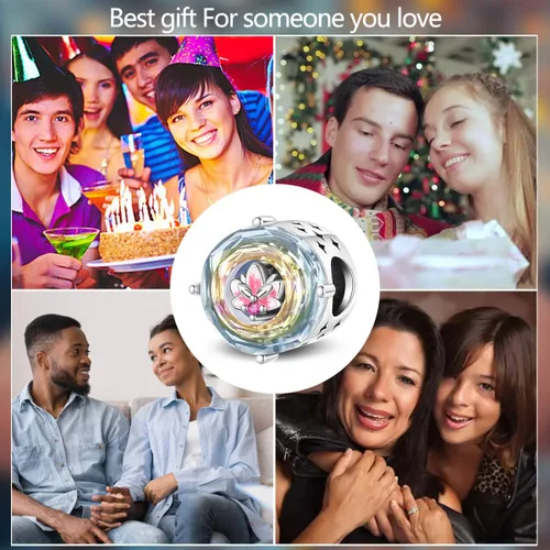 Vista 109 de KUNSIR Los abalorios se adaptan a pulseras Pandora para mujer, plata de ley 925, cuentas colgantes de joyería para niñas, dijes de feliz cumpleaños