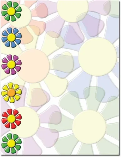 Vista 11 de Confetti Flowers - Papel para impresora láser y inyección de tinta con membrete, paquete de 25