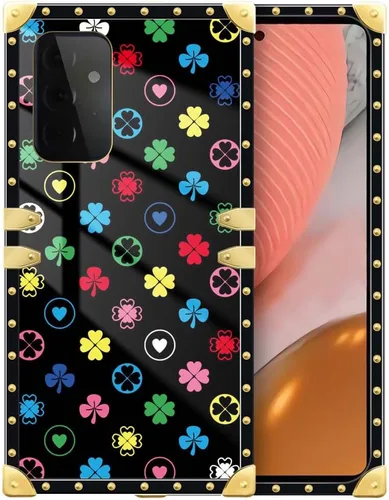 Vista 161 de Funda compatible con Samsung Galaxy A03S 4G, TPU suave de lujo y parte trasera de policarbonato duro para niñas y mujeres, funda protectora a prueba