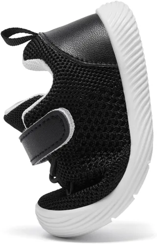 Vista 5 de MORENDL Zapatos de bebé para caminar para niños y niñas, zapatos de tenis antideslizantes para niños y niñas