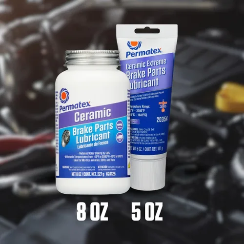 Vista 8 de Permatex 24125 Lubricante de cerámica para piezas de freno extremo, 8 onzas, paquete de 1 Lubricante de piezas de freno extremo de cerámica