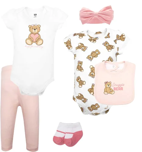 Vista 51 de Hudson Baby Juego de canastilla de algodón unisex para bebé Arcos de ballet Bunny