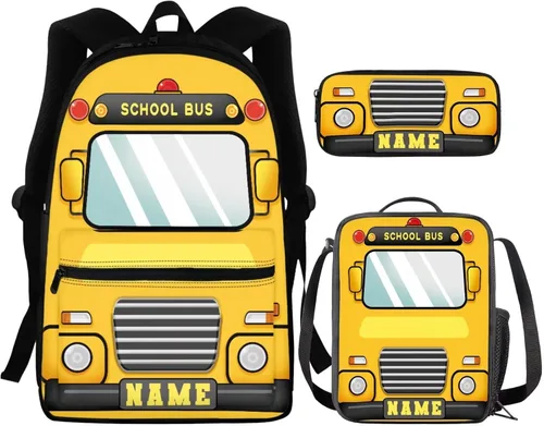 Vista 180 de FOR U DESIGNS Fuego baloncesto impreso niños escuela mochilas viaje mochila libro bolsa