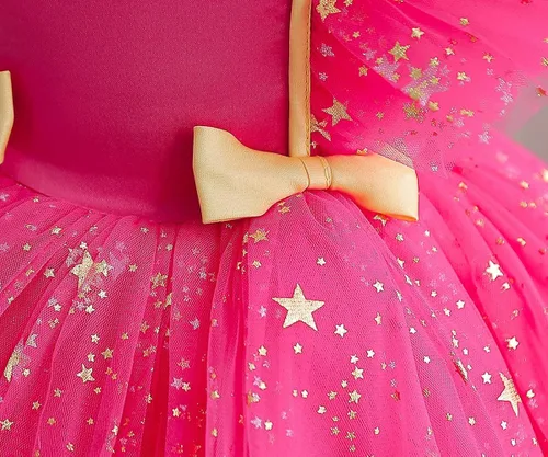 Vista 6 de Todder - Vestido de encaje para bebé, para fiesta de cumpleaños, bautizo