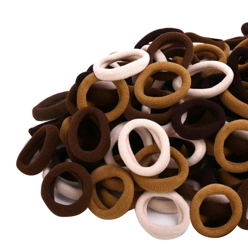 Vista 9 de Gomas para el pelo de bebé, gomas de algodón para niñas, bandas de pelo sin costuras para niños, coleteros elásticos para niñas, diámetro de 0.97