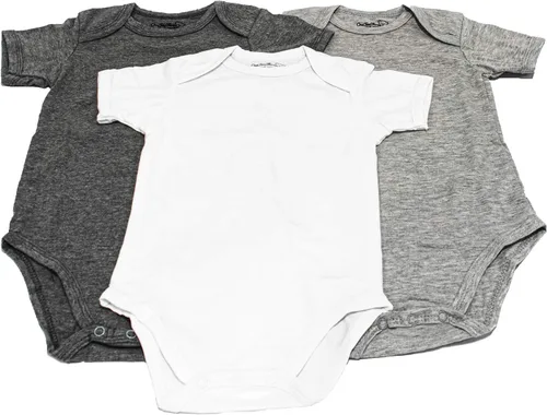 Vista 4 de 123 Bear - Mamelucos unisex de manga corta de algodón y spandex para bebé niño y niña