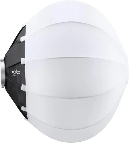 Vista 7 de Godox CS-50D Linterna Difusor 50cm/20pulg Modificador de Luz Omnidireccional Montaje Bowens para Godox SL60W SL150 II, UL150, VL150 Luz