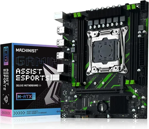 Vista 11 de MACHINIST Placa base ATX LGA 2011-V3, placa base para juegos X99 con tarjeta de auto-comprobación