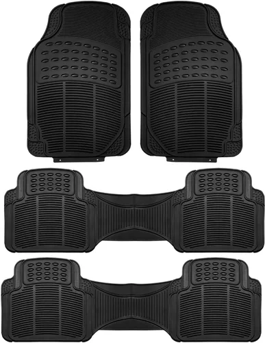 Vista 24 de FH Group Alfombrillas para Piso de Automóvil - Alfombrillas de Piso de Goma Resistente para Automóviles, Juego Trasero de Ajuste Universal
