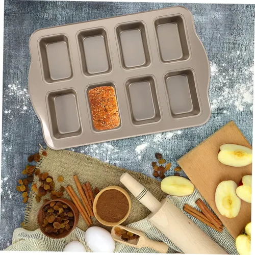 Vista 4 de MAGICLULU Mini molde para hornear pan, de acero al carbono, para hornear, molde de metal antiadherente para asar para cafeterías caseras