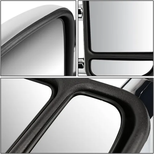 Vista 6 de DNA Motoring TWM-004-T222-CH - Par de espejos laterales telescópicos de ajuste manual compatibles con 99-07 F250 / F350 / F450 / F550 Super Duty
