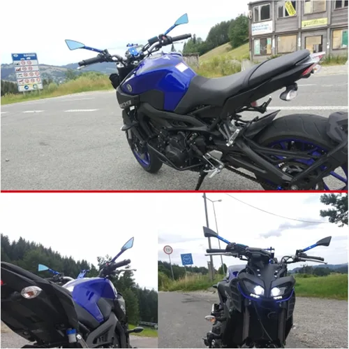 Vista 6 de Accesorios universales para motocicleta CNC retrovisor lateral para Yamaha FZ8 FZ-8