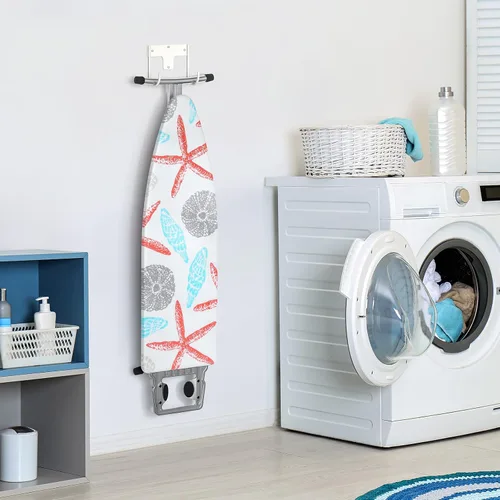 Vista 7 de ORLESS Soporte para tabla de planchar para montaje en pared, colgador para tabla de planchar, soporte para tabla de planchar, soporte para tabla