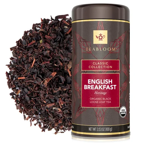 Vista 14 de Teabloom Té negro orgánico afrutado, té de hojas sueltas de cosecha de bayas, certificado orgánico y kosher, mezcla de hojas enteras frescas