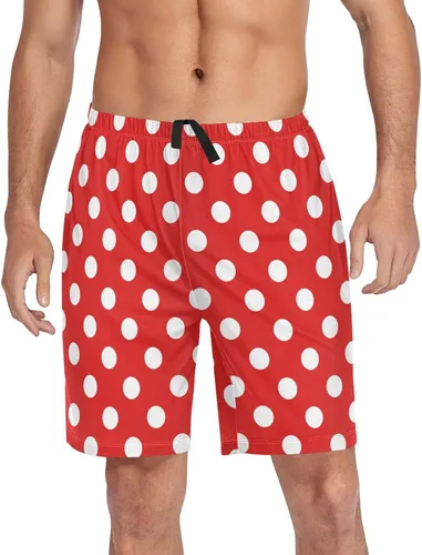 Vista 26 de Ollabaky Pantalones cortos de pijama para hombre Pjs partes inferiores pantalones cortos para dormir ropa de descanso pantalones de pijama