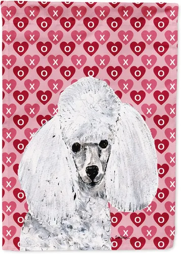 Vista 91 de Caroline's Treasures SS4484GF Bandera de jardín con diseño de bulldog inglés y corazones para el Día de San Valentín, bandera decorativa para patio