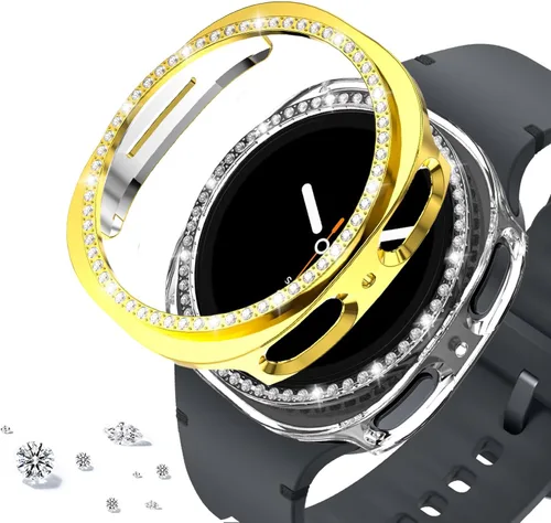Vista 104 de DEALELE Paquete de 1 + 3 fundas compatibles con Samsung Galaxy Watch 7 Ultra (1.772 pulgadas), funda protectora de policarbonato transparente