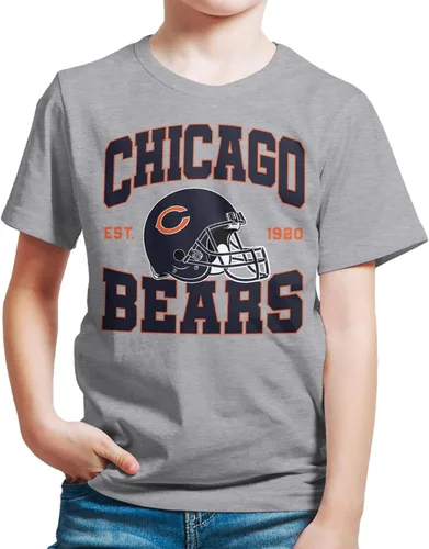 Vista 23 de Junk Food Clothing x NFL - Casco de equipo - Camiseta de manga corta para niños y niñas con licencia oficial de la NFL