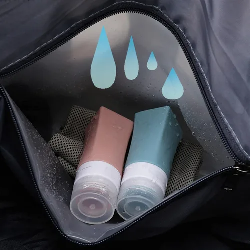 Vista 4 de GULRUH Bolsa de gimnasio, bolsas de gimnasio para mujeres y hombres con bolsillo para zapatos, de nailon, grande, a la moda, para viajes