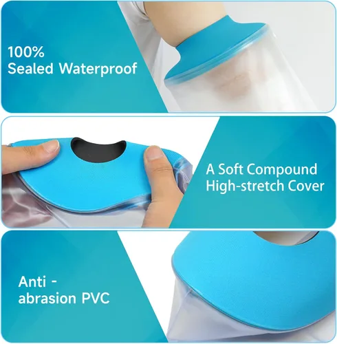 Vista 8 de Fundas de fundición para brazo de ducha – Funda impermeable para adulto, cómodo protector de molde reutilizable para brazo de ducha, bolsa