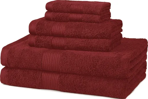 Vista 22 de Amazon Basics Juego de 6 toallas de gran tamaño resistentes a la decoloración, 100% algodón, altamente absorbentes, suaves, color verde azulado, 2