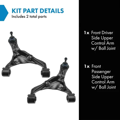 Vista 530 de Conjunto de Brazo de Control Inferior Delantero y Junta Esférica TRQ para Lado del Conductor y del Pasajero 2 Piezas Compatible con Ford Mustang GT