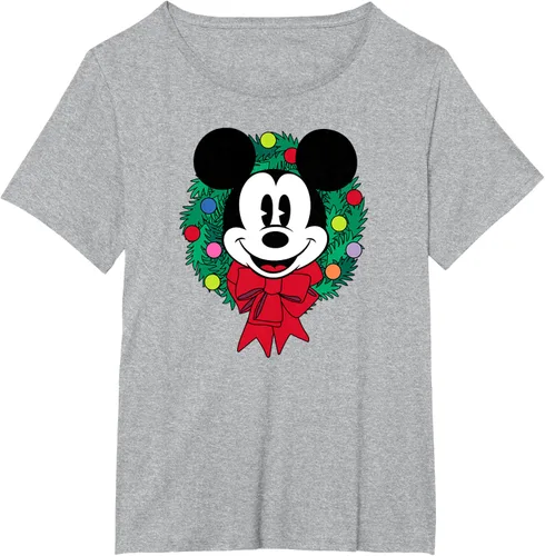 Vista 16 de Amazon Essentials Camiseta navideña festiva de Mickey Mouse para hombre, color azul, talla S Blanco