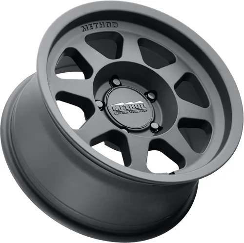 Vista 3 de Method Race Wheels 701 Negro Mate 16x8 pulgadas, 5x120, desplazamiento de 0mm, 4.5 pulgadas de eje posterior, MR70168052500 Mate negro