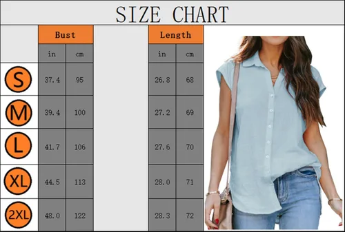 Vista 6 de ZC&GF Camisas de gasa con cuello en V y botones para mujer, blusas casuales de gasa