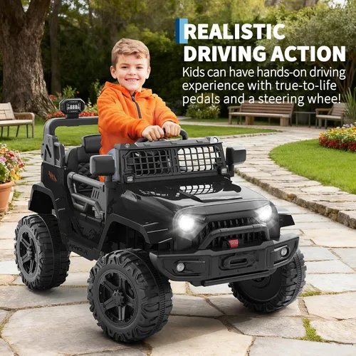 Vista 3 de Hetoy Juguetes para niños, vehículos eléctricos para niños, automóvil eléctrico para niños, automóvil eléctrico para niños, automóvil de 12 V