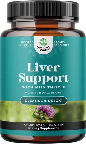 Vista 11 de Natures Craft Paquete de 2 Limpieza Desintoxicación y Reparación del Hígado - Suplemento Herbal de Apoyo Hepático de Cardo Mariano - Suplementos