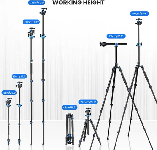 Vista 5 de WEYLLAN TP6 Camera Tripod