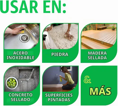 Vista 6 de Simple Green AllPurpose Cleaner - Limpiador multiusos, espray y recarga, verde, juego de 3 piezas, limón, 1 unidad