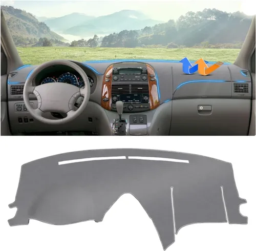 Vista 58 de Autorder Alfombrilla de cubierta de tablero para Toyota 4Runner 2003 2004 2005 2006 2007 2008 2009 Accesorios Cubierta de tablero de terciopelo