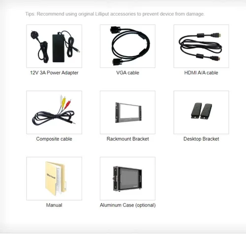 Vista 7 de LILLIPUT Monitor PVM150S 4K HDMI/SDI de 15.6", 1920x1080, 1000cd/m2, HDR10, monitor de seguridad para CCTV Full HD